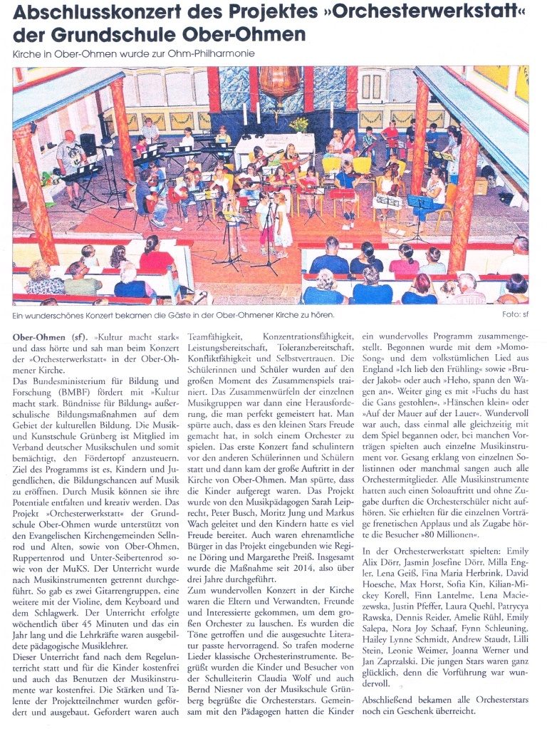 Alsfelder Zeitung 06.07.2017